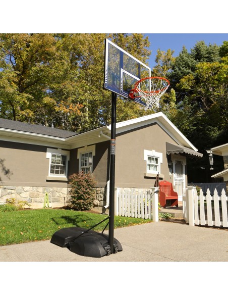 Lifetime Canasta baloncesto altura regulable 244-305 cm azul y blanco