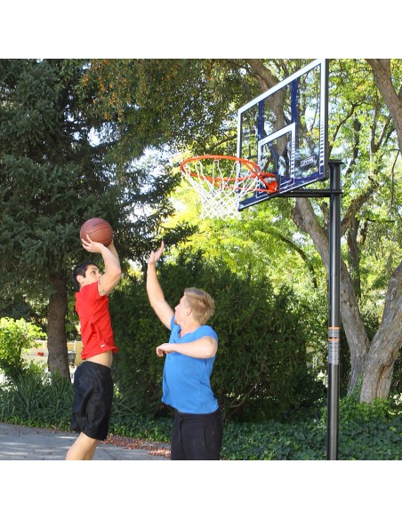 Lifetime Canasta baloncesto altura regulable 244-305 cm azul y blanco