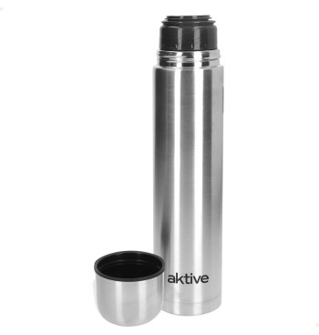 Botella térmica 1 L inox tapón rosca antifugas dosificador