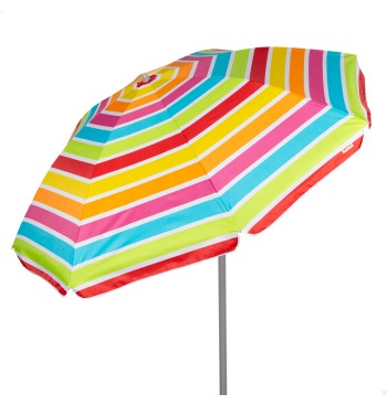 Sombrilla playa 8 varillas 200 cm rayas colores