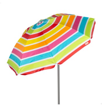 Sombrilla playa 8 varillas 180 cm rayas colores