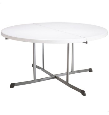 Lifetime Mesa redonda plegable por la mitad Ø152x75,5 cm