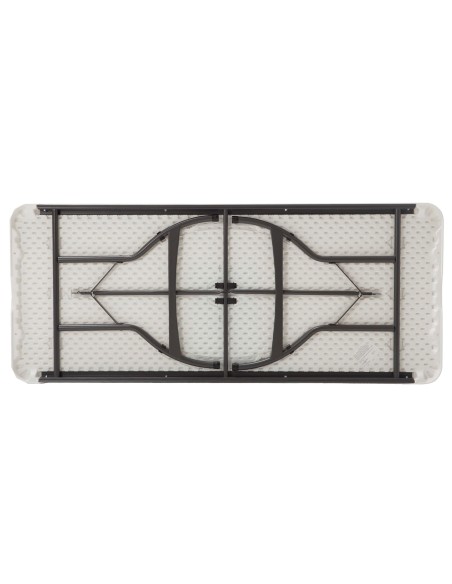 Lifetime Mesa rectangular apilable patas abatibles blanca 182x76x74 cm