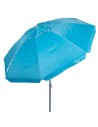 Sombrilla playa antiviento 8 varillas 200 cm azul