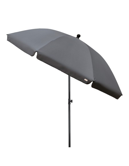 Sombrilla jardín inclinable 240 cm UV30 gris