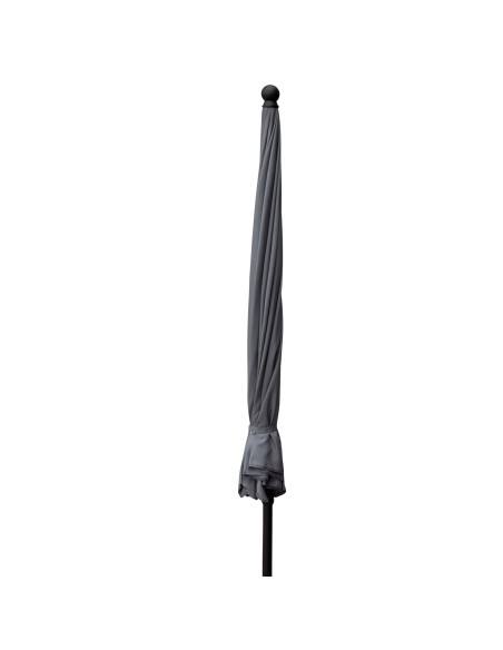 Sombrilla jardín inclinable 240 cm UV30 gris