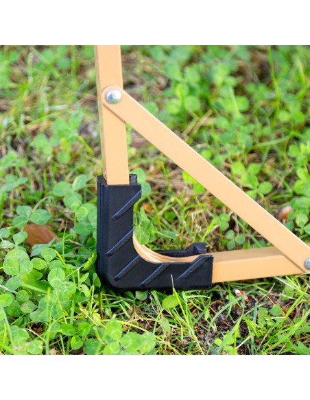 Silla plegable baja glamping verde acero