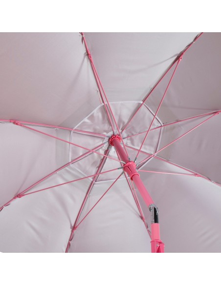 Sombrilla de playa inclinable rosa D220 cm con protección UV50