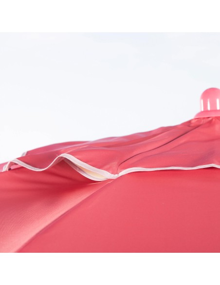 Sombrilla de playa inclinable rosa D220 cm con protección UV50