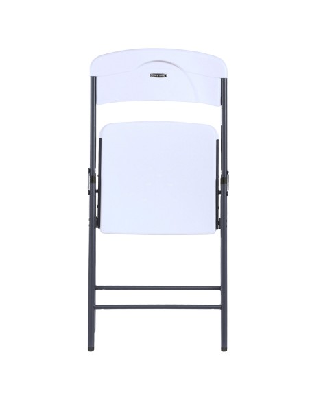 Lifetime Silla plegable blanca ultrarresistente 48x50,5x84,5 cm