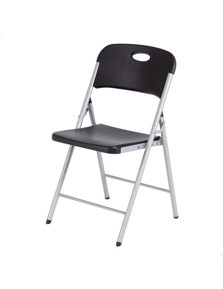 Lifetime Silla plegable Essential negra 48,5x50x84 cm
