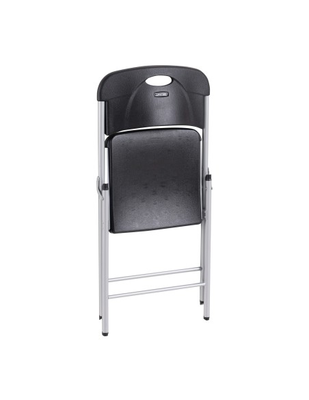 Lifetime Silla plegable Essential negra 48,5x50x84 cm
