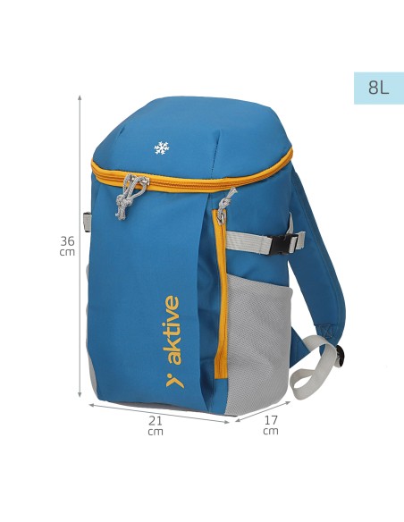 Mochila nevera azul 8L