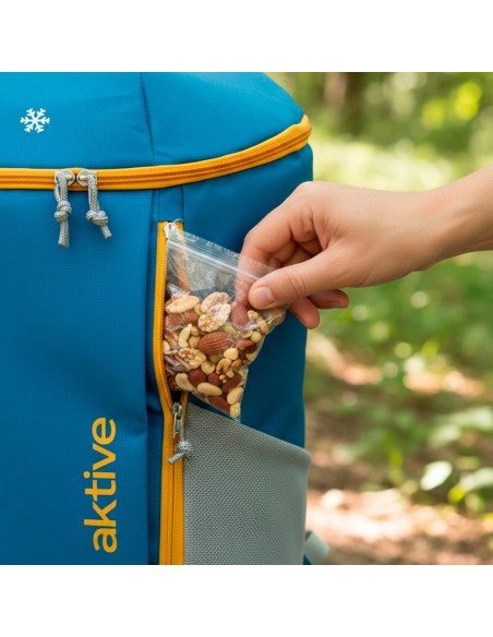 Mochila nevera azul 8L