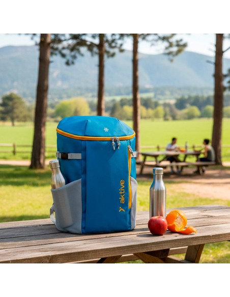 Mochila nevera azul 15L