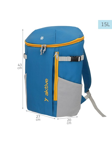 Mochila nevera azul 15L
