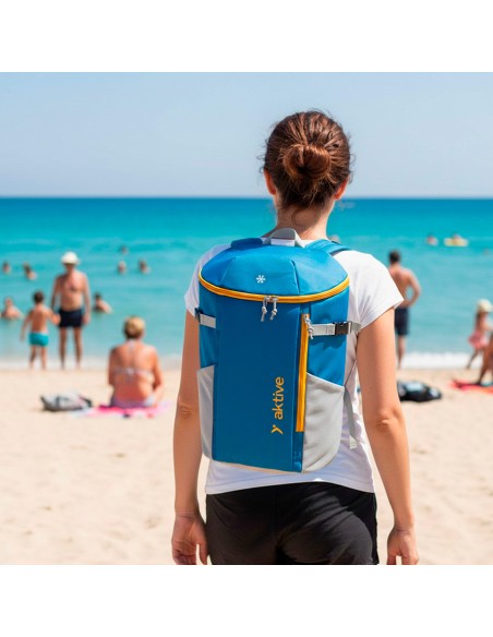 Mochila nevera azul 15L