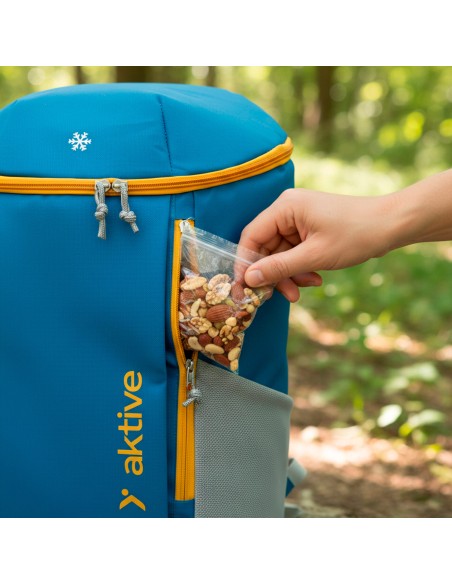 Mochila nevera azul 15L