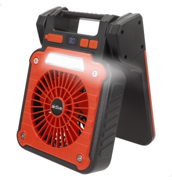 Lámpara camping LED 3 en 1 USB con ventilador 70 lúmenes