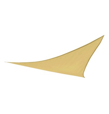 Toldo vela triangular color crema