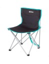 Silla plegable camping 43x43x71 cm negro con asa transporte