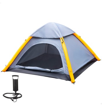 Tienda de campaña estructura hinchable gris 210x210x135 cm