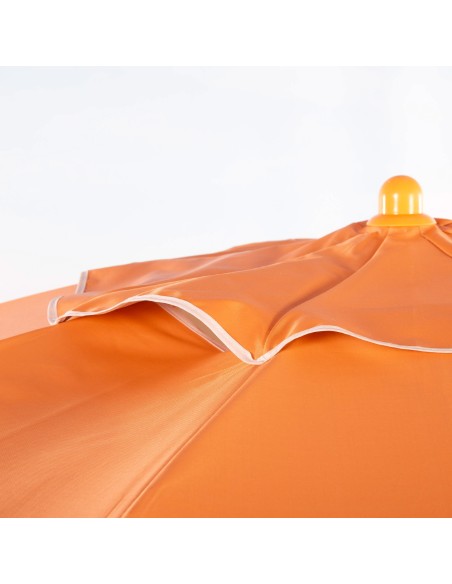 Sombrilla de playa inclinable naranja con protección UV50 D220 cm