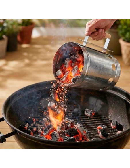 Encendedor de barbacoa carbón con mango