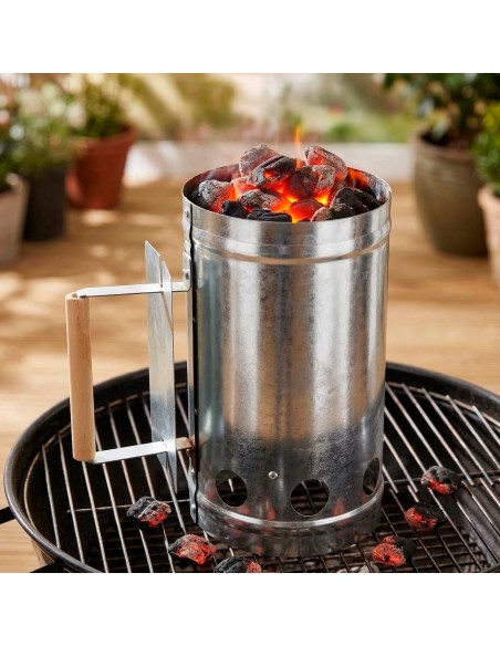 Encendedor de barbacoa carbón con mango