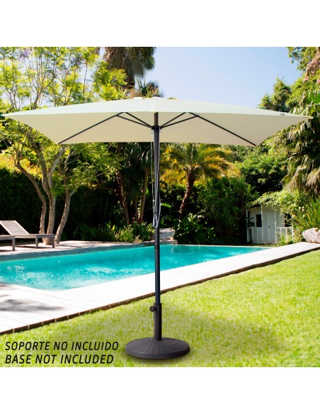 Sombrilla para jardín cuadrada 300x300 cm con protección UV50