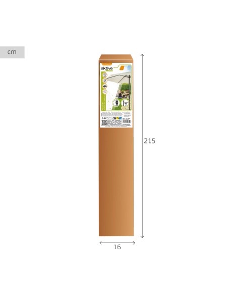 Sombrilla para jardín cuadrada 300x300 cm con protección UV50