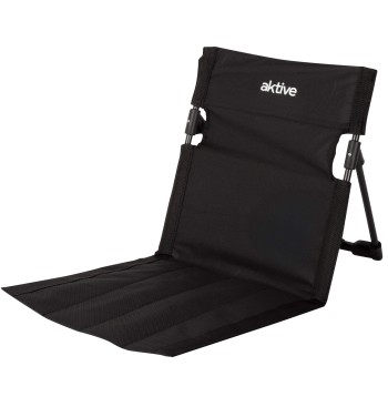 Asiento plegable suelo 40x40x40 cm negra