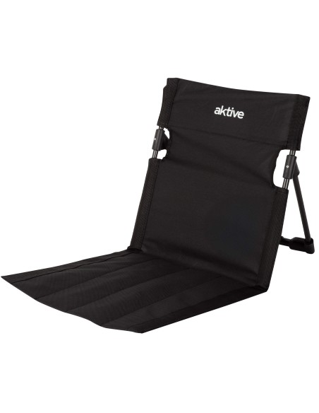 Esterilla desmontable con respaldo 40x40x40 cm negro
