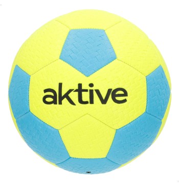 Balón fútbol playa amarillo fosforito y azul Ø22 cm