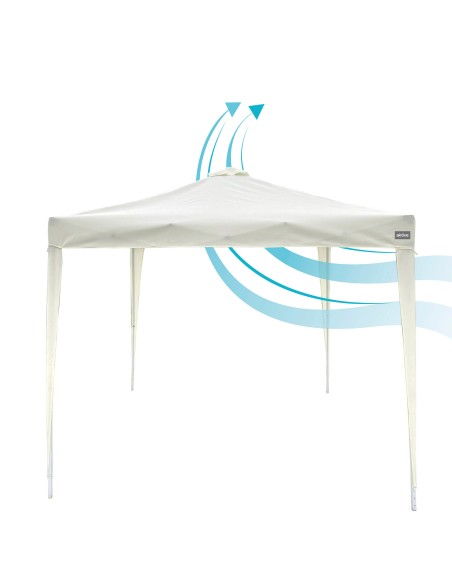 Cenador plegable y ajustable en altura Max - Air 300x300x 240/250  cm blanco