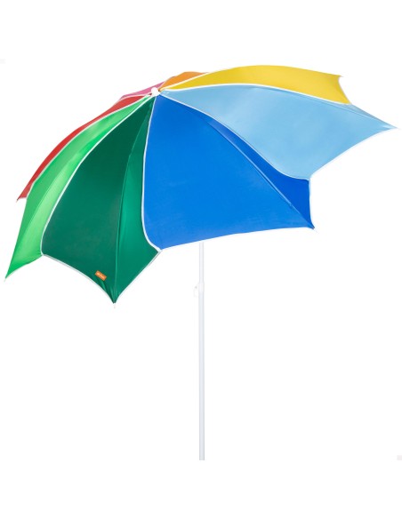 Sombrilla de playa inclinable multicolor D200 con protección UV50