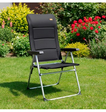Silla plegable jardín acolchado Deluxe respaldo alto... 2