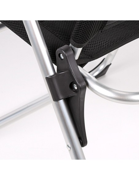 Silla plegable jardín acolchado Deluxe respaldo alto multiposición