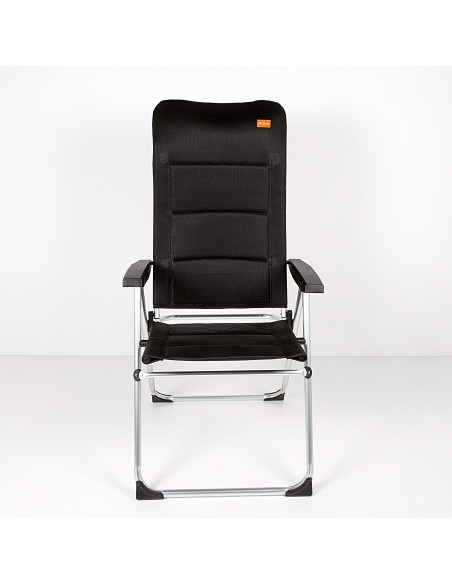 Silla plegable jardín acolchado Deluxe respaldo alto multiposición