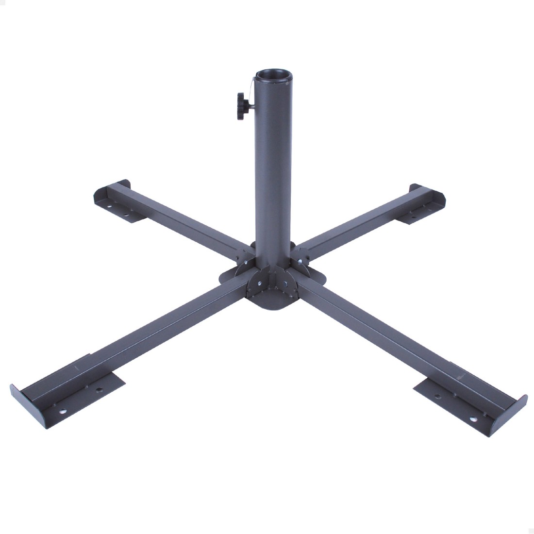 Base plegable de metal para sombrilla