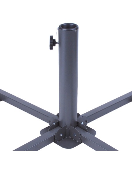 Base plegable de metal para sombrilla