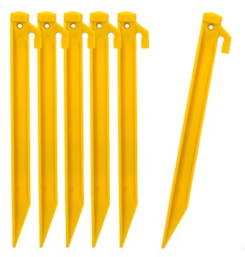 Set de 6 piquetas de plástico
