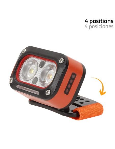 Luz frontal ajustable 6 LEDs 170 lúmenes