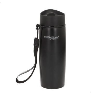 Termo acero inoxidable Thermos 350 ml negro con correa de...