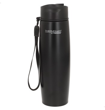 Termo acero inoxidable Thermos 500 ml negro con correa de...