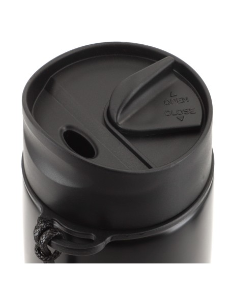 Termo acero inoxidable Thermos 500 ml negro con correa de transporte