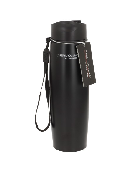 Termo acero inoxidable Thermos 500 ml negro con correa de transporte
