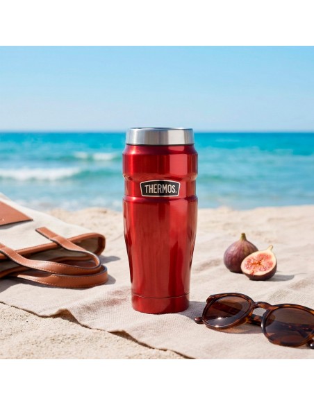 Vaso térmico Thermos acero inoxidable 470 ml rojo metalizado