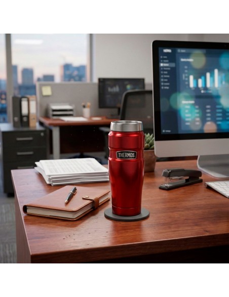 Vaso térmico Thermos acero inoxidable 470 ml rojo metalizado