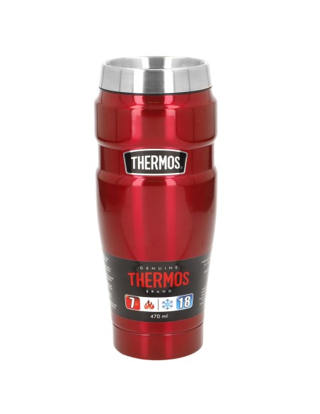 Vaso térmico Thermos acero inoxidable 470 ml rojo metalizado